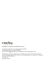 Clarity XLC2 Manuel utilisateur