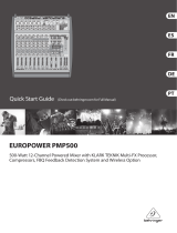 Behringer EUROPOWER PMP500 Manuel utilisateur