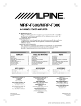 Alpine F300 - MRP Amplifier Le manuel du propriétaire