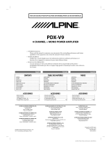 Alpine PDX-V9 Le manuel du propriétaire