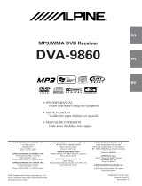 Alpine DVA-9860 Le manuel du propriétaire