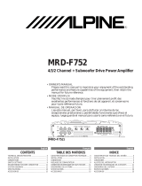 Alpine MRD-F752 Manuel utilisateur