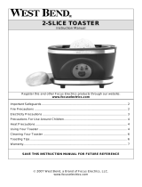 West Bend 2-Slice Toaster Manuel utilisateur
