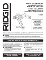 RIDGID R86008 Mode d'emploi
