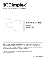 Dimplex DWF-1326 Le manuel du propriétaire