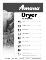 Amana Clothes Dryer Manuel utilisateur