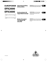 Behringer EUROPOWER EPX3000 Manuel utilisateur
