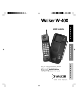 Walker W-400 Manuel utilisateur