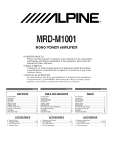 Alpine MRD-M1001 Le manuel du propriétaire