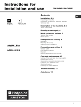 Hotpoint-Ariston aq9d49uh va Le manuel du propriétaire