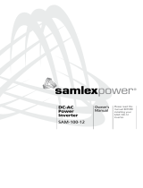 Samlexpower SAM-100-12 Le manuel du propriétaire