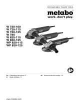 Metabo W 720-115 Mode d'emploi