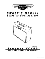 Custom Valve 50 Traynor YCV50 Le manuel du propriétaire
