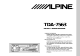 Alpine TDA-7563 Le manuel du propriétaire
