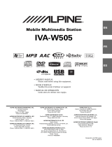 Alpine IVA W505 - DVD Player With LCD monitor Manuel utilisateur