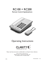 Clarity RC200 Manuel utilisateur