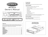 Jensen MP5610 Le manuel du propriétaire