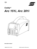 ESAB Caddy® Arc 151i, Arc 201i Manuel utilisateur
