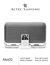 Altec Lansing M602 Manuel utilisateur
