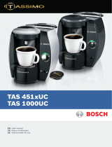 Bosch Tassimo TAS 1000UC Manuel utilisateur