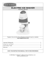 West Bend Electric Ice Shaver Manuel utilisateur