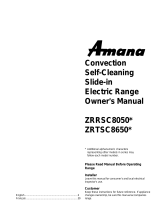 Amana ZRRSC8050 Manuel utilisateur