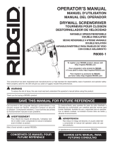 RIDGID R6000-1 Manuel utilisateur