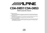 Alpine CDA-D857 Le manuel du propriétaire