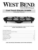 West Bend Cool Touch Electric Griddle Manuel utilisateur