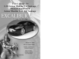 Excalibur Aston Martin V8 Vantage 9459 Manuel utilisateur