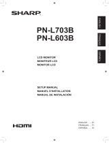 Sharp PN-L703B Guide d'installation