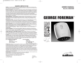 George Foreman GR26SBTMR Manuel utilisateur