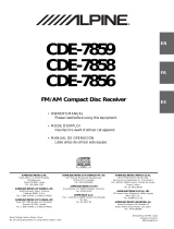 Alpine CDE-7856 Manuel utilisateur