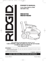 RIDGID WD40700 Le manuel du propriétaire