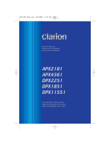 Clarion APX2181 Manuel utilisateur