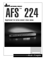 dbx AFS224 Le manuel du propriétaire