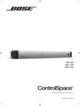 Bose Professional ControlSpace ESP-4120 Guide d'installation