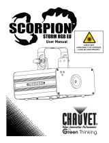 Chauvet Scorpion Storm RGB EU Manuel utilisateur
