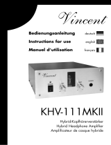 VINCENT KHV-111 MKII Le manuel du propriétaire