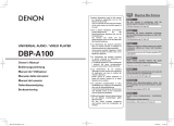 Denon DBP-A100 Le manuel du propriétaire