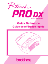 Brother PT-9200DX QUICK REFERENCE Mode d'emploi
