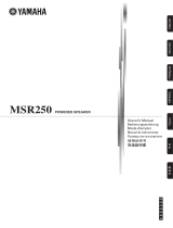 Yamaha MSR250 Le manuel du propriétaire