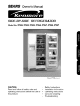 Sears Kenmore 57587 Le manuel du propriétaire