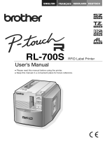 Brother P-touch RL-700S Manuel utilisateur