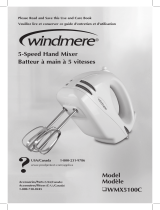 Windmere WMX5100C Manuel utilisateur