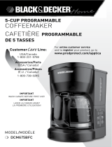 Black and Decker Appliances DCM600 Manuel utilisateur