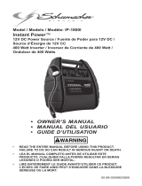 Schumacher Instant Power IP-1800I Manuel utilisateur