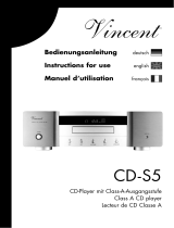 VINCENT CD-S5 Le manuel du propriétaire