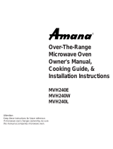Amana MVH240W Le manuel du propriétaire