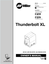Miller THUNDERBOLT XL 30 Le manuel du propriétaire